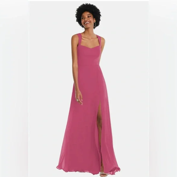 Dress the Population | Dresses | Dress The Population Pink Sweetheart Slit  Gown | Poshmark